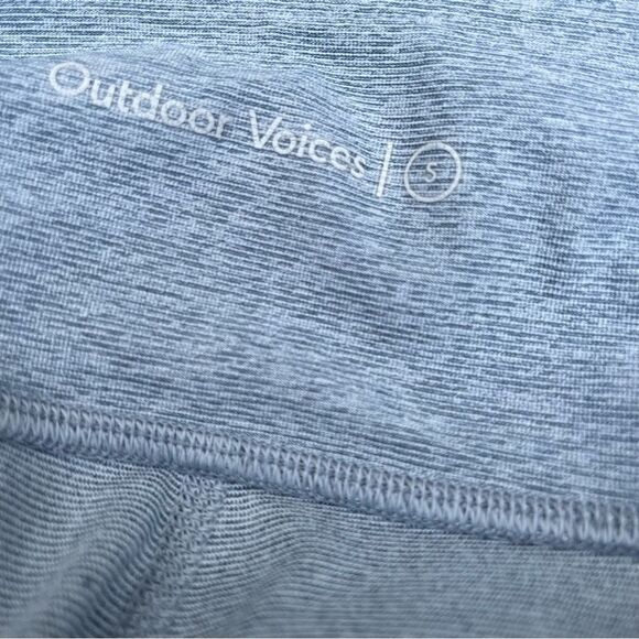 Outdoor Voices Workout Activewear Leggings 3/4 Length Blue Quartz Small - Picture 7 of 7
